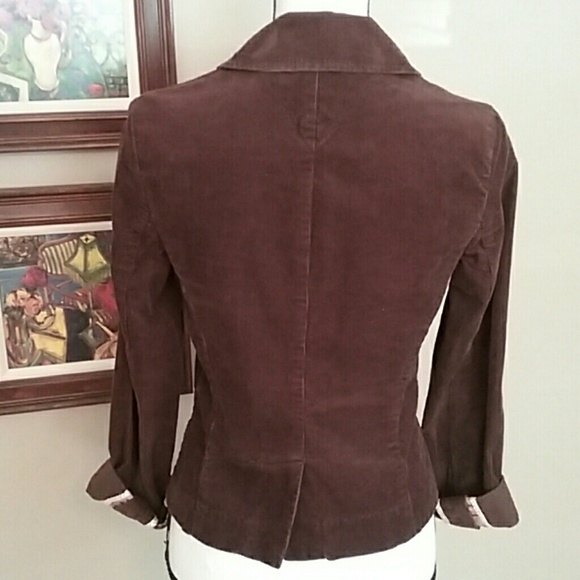 SOLD!! TOMMY HILFIGER Corduroy Blazer, Choc Brown, PS - Picture 3 of 6